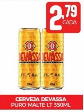 Fort Atacadista CERVEJA DEVASSA PURO MALTE LT 350ML oferta