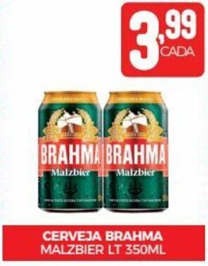 Fort Atacadista CERVEJA BRAHMA MALZBIER LT 350ML oferta