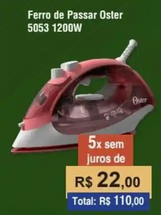 Copercana Ferro de Passar Oster 5053 1200W oferta