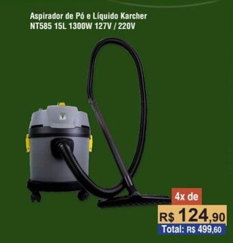Copercana Aspirador de Pó e Líquido Karcher NT585 15L 1300W 127V / 220V oferta