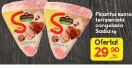 Supermercados Princesa Picanha suína temperada congelada sadia kg oferta
