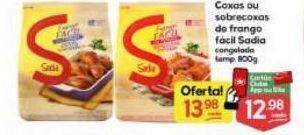Supermercados Princesa Coxa ou sobrecoxa de frango sadia 800g oferta