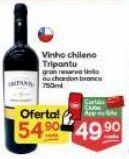 Supermercados Princesa Vinho chileno tripantu 750ml oferta