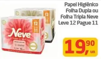 Tenda Atacado Papel Higiênico Folha Dupla ou Folha Tripla Neve Leve 12 Pague 11 oferta