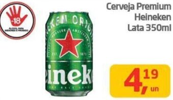 Tenda Atacado Cerveja Premium Heineken Lata 350ml oferta
