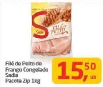 Tenda Atacado Filé de Peito de Frango Congelado Sadia Pacote Zip 1kg oferta