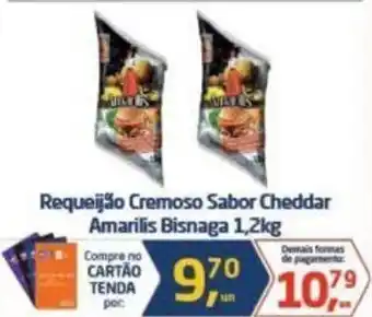 Tenda Atacado Requeijão Cremoso Sabor Cheddar Amarilis Bisnaga 1,2kg oferta