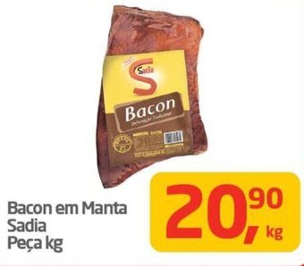 Tenda Atacado Bacon em Manta Sadia Peça kg oferta