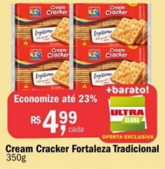 Cream Cracker Fortaleza Tradicional 350g