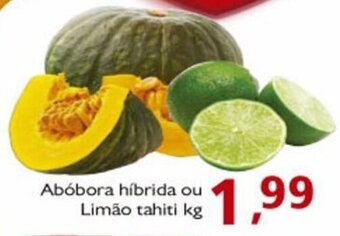 Supermercados ABC Abóbora híbrida ou Limão tahiti kg oferta