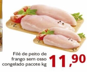 Supermercados ABC Filé de peito de frango sem osso congelado pacote kg oferta