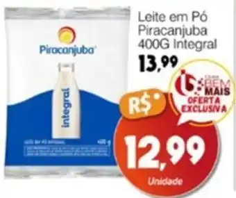 Supermercado Bem Barato Leite em Pó Piracanjuba 400G Integral oferta