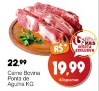 Supermercado Bem Barato Carne Bovina Ponta de Agulha KG oferta