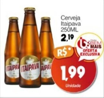 Supermercado Bem Barato Cerveja Itaipava 250ML oferta