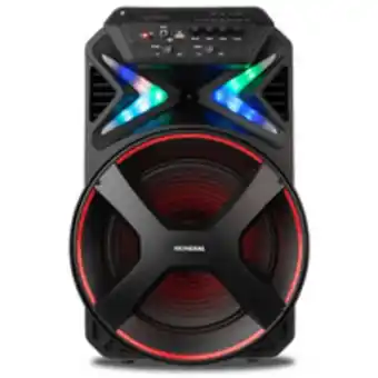 Novo Mundo Caixa amplificada mondial, 400w, bluetooth, usb, preto/vermelho - cm-400 oferta
