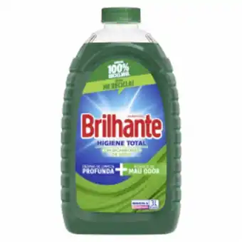Nordestão Lava-roupas líquido roupas brancas e coloridas brilhante higiene total frasco 3l oferta