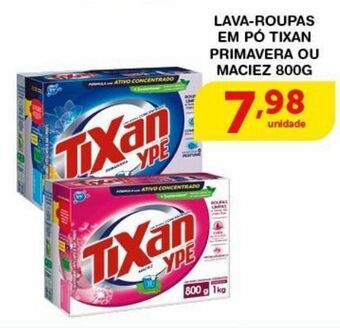 Roldão Lava roupas em pó tixan ypê 800g oferta