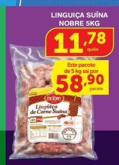 Roldão Linguiça suína nobre 5kg oferta