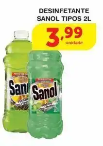 Roldão Desinfetante sanol tipos 2l oferta