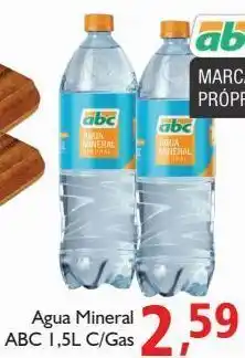 Supermercados ABC Água mineral abc 1,5l c/ gas oferta