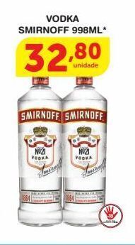 Roldão Vodka smirnoff 998ml oferta