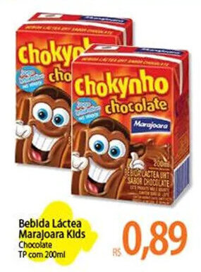 Atacadão Bebida Láctea Marajoara Kids Chocolate TP com 200ml oferta