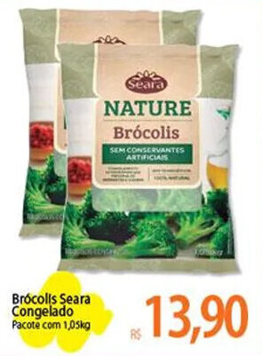 Atacadão Brócolls Seara Congelado Pacote com 1,05kg oferta