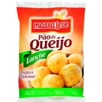 Enxuto Pão de queijo lanche congelado massa leve 1k oferta