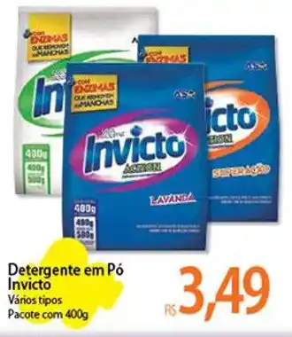 Atacadão Detergente em Pó Invicto Vários tipos Pacote com 400g oferta