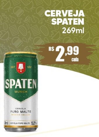 Supermercado Precito CERVEJA SPATEN 269ml oferta
