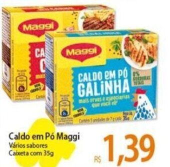 Atacadão Caldo em Pó Maggi Vários sabores Caixeta com 35g oferta