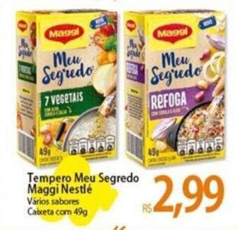 Atacadão Tempero Meu Segredo Maggi Nestlé Vários sabores Caixeta com 49g oferta