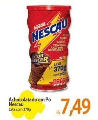 Atacadão Achocolatado em Pó Nescau Lata com 370g oferta