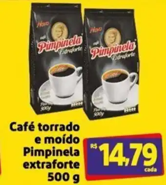 Extra Supermercado Café torrado e moído Pimpinela extraforte 500 g oferta