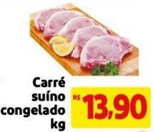 Extra Supermercado Carré suíno congelado kg oferta
