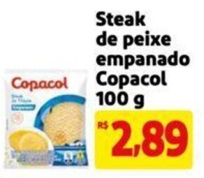 Extra Supermercado Steak de peixe empanado Copacol 100g oferta