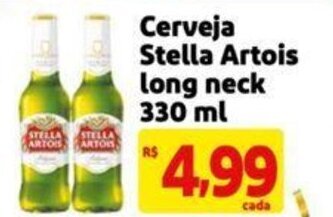 Extra Supermercado Cerveja Stella Artois long neck 330 ml oferta