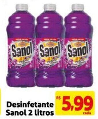 Extra Supermercado Desinfetante Sanol 2 litros oferta
