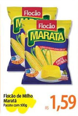 Atacadão Flocão de Milho Maratá Pacote com 500g oferta