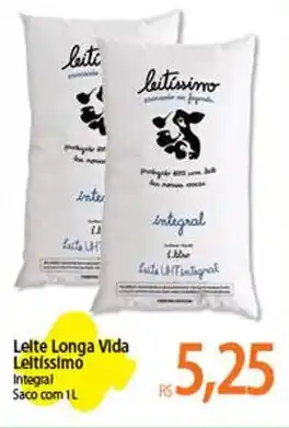 Lelte Longa Vida Leltissimo Integral Saco com 1L