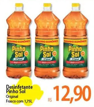 Atacadão Desinfetante Pinho Sol Original Frasco com 1,75L oferta