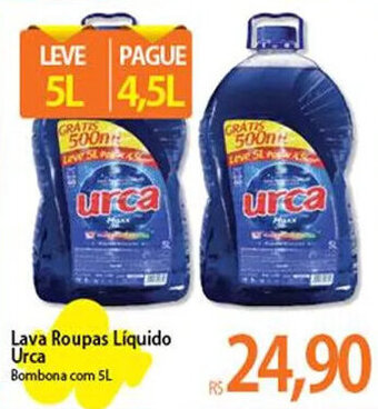 Atacadão Lava Roupas Líquido Urca Bombona com 5L oferta