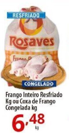 Akki Atacadista Frango Inteiro Resfriado Kg ou Coxa de Frango Congelada kg oferta