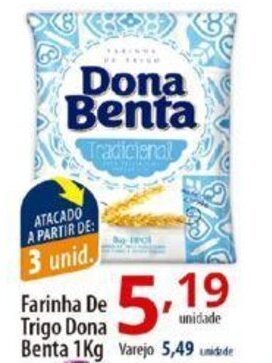Akki Atacadista Farinha De Trigo Dona Benta 1kg oferta