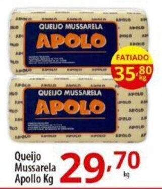 Akki Atacadista Queijo Mussarela Apollo Kg oferta