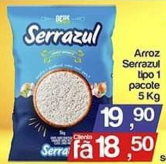 Supermercados Gricki Arroz Serrazul tipo 1 pacote 5 Kg oferta