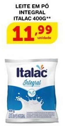 Roldão Leite em pó italac 400g oferta