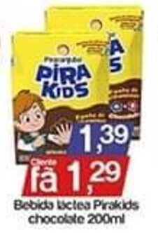 Supermercados Gricki Bebida lactea Pirakids chocolate 200ml oferta