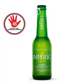 Supermercado Taquaral Cerveja long neck lager império 275ml oferta