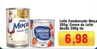 Cercadão Leite Condensado Moça 395g/ Creme de Leite Nestlé 300g Un oferta